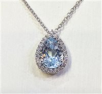 Collana Davite & Delucchi Donna in Oro bianco Acquamarina 1.60 Ct CLNM00203 - CLNM00203